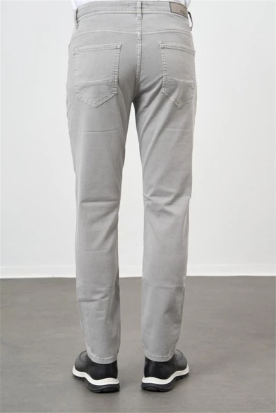 Gri Pamuklu 5 Cep Casual Slim Fit 5 Cep Pantolon 1003240319 - 3