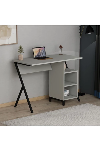 Rio Metal Ayaklı Çalışma Masası Sis Gri - 2
