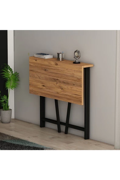 Sonata Katlanır Pratik Çalışma Masası Bilgisayar Masası Çizim  Masası Atlantik Çam - 2