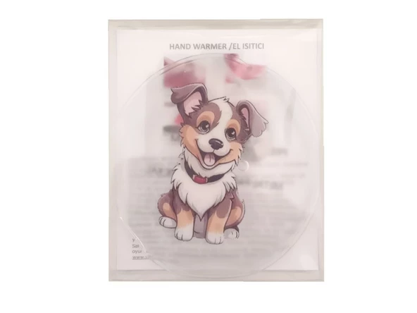 SEVİMLİ KÖPEK CEP SOBASI,EL ISITICI,SICAK SU TORBASI PVC  9cm - Resim 4