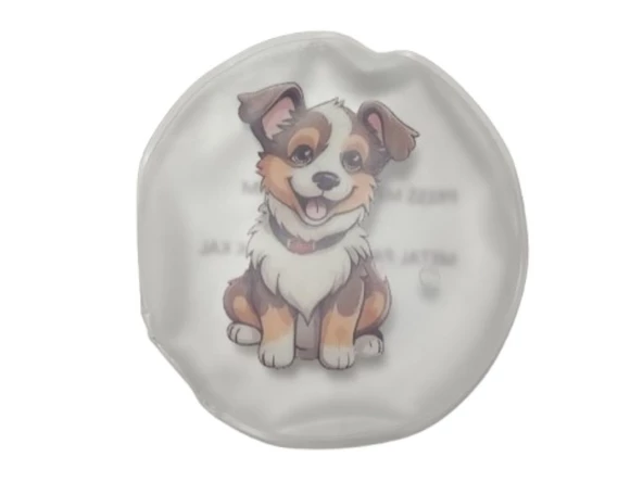 SEVİMLİ KÖPEK CEP SOBASI,EL ISITICI,SICAK SU TORBASI PVC  9cm - Resim 3