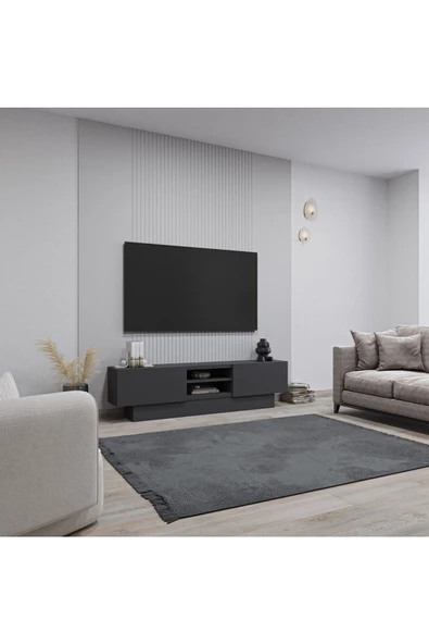 AYMOBSAN   Liva Tv Sehpası Bazalı 160 Cm - Antrasit - 2
