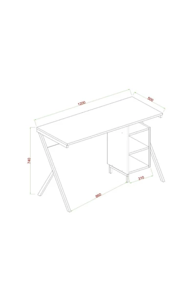 AYMOBSAN   Rio Metal Ayaklı Oyuncu Masası Siyah - Kırmızı - 3