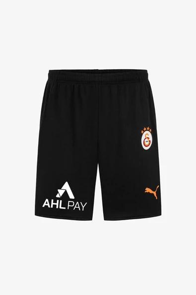 Puma Galatasaray S.K 2425 İç Saha Erkek Siyah Futbol Şortu 77967403