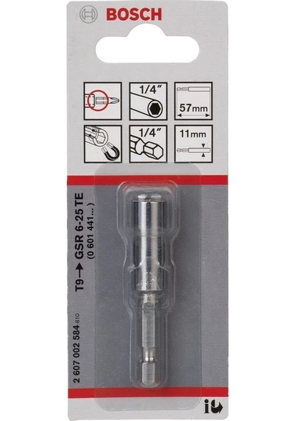 Bosch Standart Manyetik Vid. Uç Tutucu 11*57mm - 2