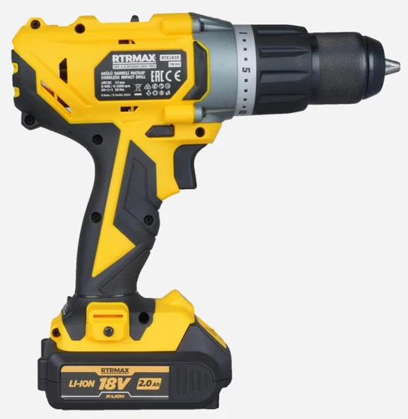 Rtrmax RTX1820 Çift Akülü Darbeli Matkap 18v-2ah - 2