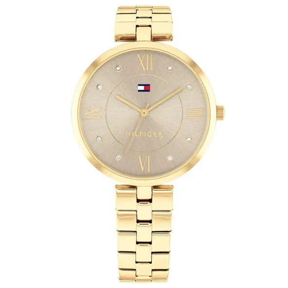 Tommy Hilfiger TH1782685 Quartz Çelik Altın Rengi Gri Kadran 34 mm Kadın Kol Saati