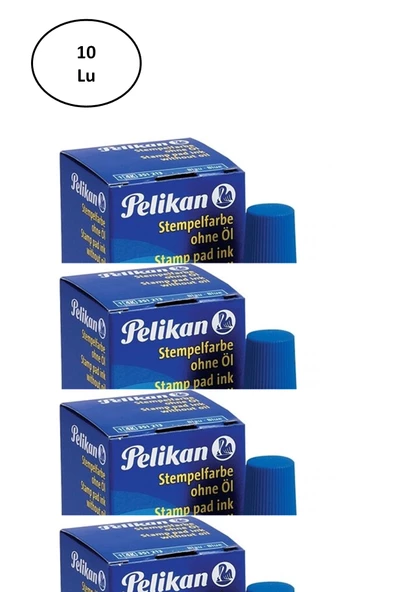 Pelikan Stampa Mürekkebi Mavi 28 Ml 10'lu