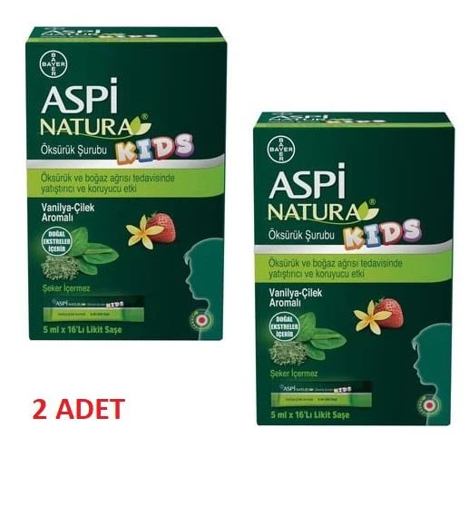 Aspinatura Kids Öksürük Şurubu 5 ml 16 Saşe X 2 Adet