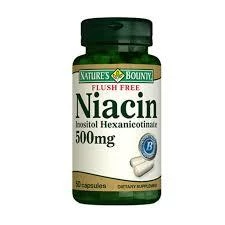 Nature's Bounty Flush Free Niacin 500 mg 50 Kapsül