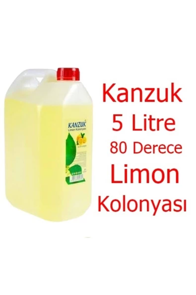 Kolonya 5 Litre 80 Derece Limon Kolonyası Avantaj Seti 200 ml 170 ml Sprey Huni - 2
