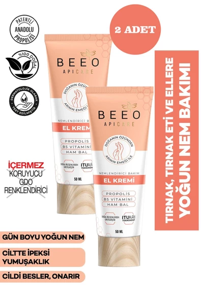 Bee'o Apicare El Krem 50 ml 2 Adet