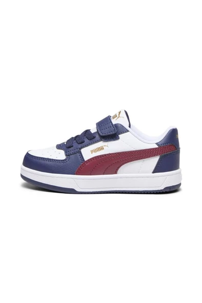 Puma Caven 2.0 AC+PS 393839 03 Erkek Çocuk Sneaker Ayakkabı Beyaz Laci Bordo 28-35 - 2