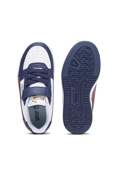 Puma Caven 2.0 AC+PS 393839 03 Erkek Çocuk Sneaker Ayakkabı Beyaz Laci Bordo 28-35 - 4