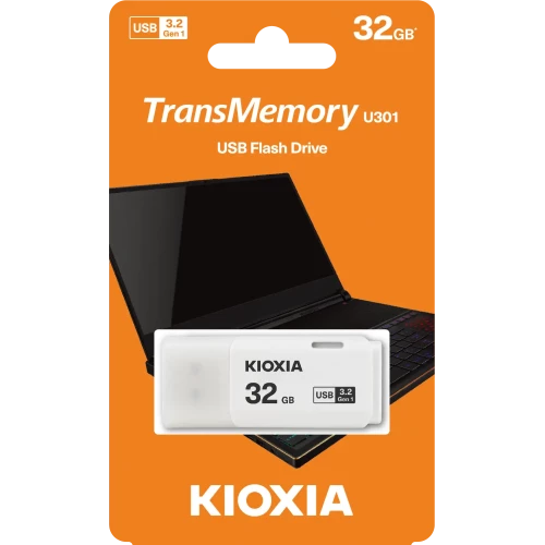 KIOXIA U301 32GB USB 3.2 Gen1 TransMemory Flash Disk Beyaz