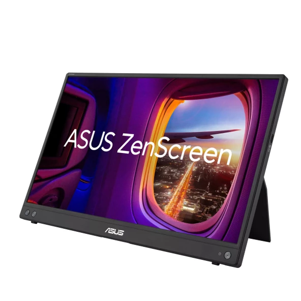 ASUS ZenScreen MB16AHV 15.6 IPS 1920x1080 5ms 250cd USB-C 3YIL MAT EKRAN USB-C to A ADAPTOR DÜSÜK MAVI ISIK ANTIBAKTERIYAL KAPLAMA TASINABILIR USB MONITOR