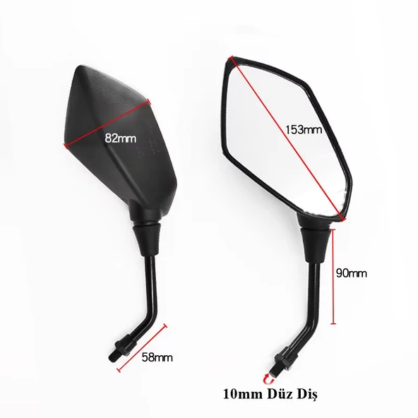 CF Moto 150 NK Universal Ayna Takım - Resim 2