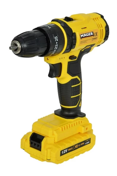 Mager ZY03 Akülü Şarjlı ÇantalI Işıklı Bakır Sargı Setli Vidalama Matkap - 2