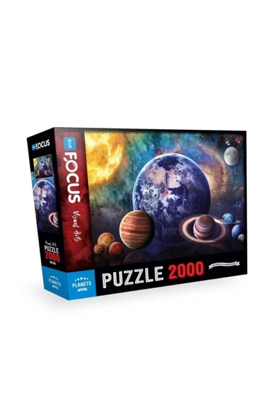 Blue Focus Planets (gezegenler) - Puzzle 2000 Parça