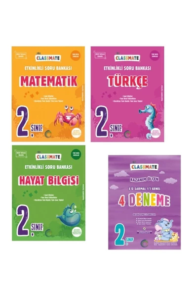 2. Sınıf Classmate Tüm Dersler Soru Bankası + Classmate Paket Deneme Okyanus 2024