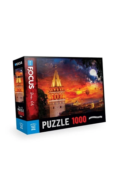 Blue Focus 1000 Parça Puzzle - Galata Kulesi