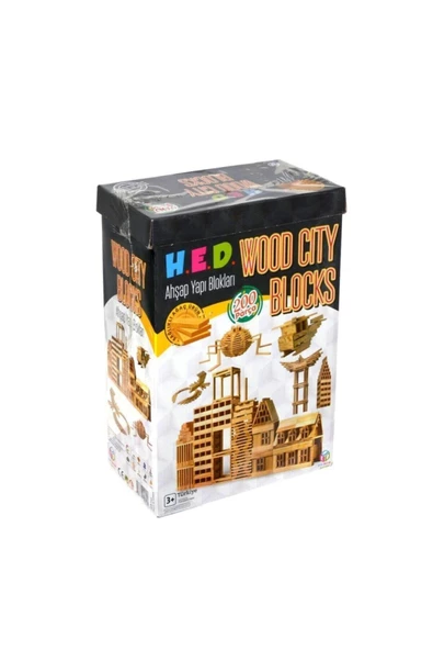 Hobi Zeka Oyunları Wood City Blocks 200 Parça(-244)