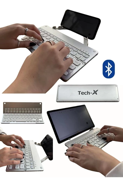 GATOR GRIP Win/ios/android Uyumlu Katlanabilir Bluetooth Klavye Telefon Tutucu Kılıf - 5