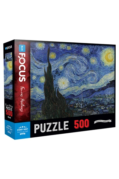 500 Parça - Starry Night Yıldızlı Gece Blue Focus Games
