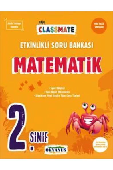 Okyanus 2. Sınıf Classmate Matematik Etkinlikli Soru Bankası 2022