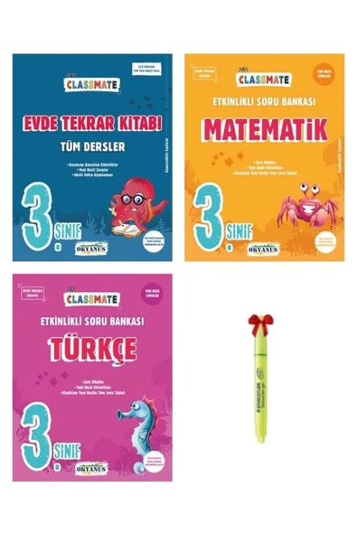 3.sınıf Classmate Evde Tekrar Kitabı Matematik Ve Türkçe