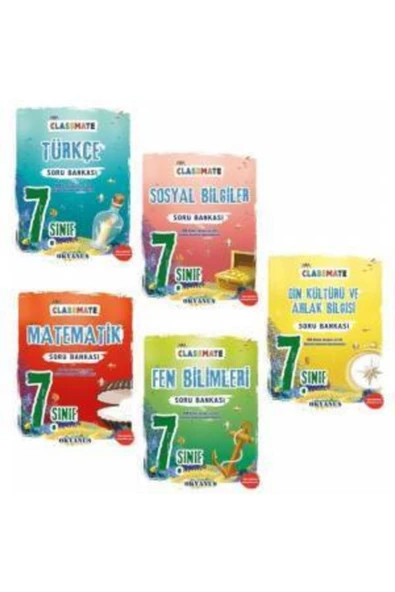 Okyanus 7. Sınıf Classmate 5 Ders + Deneme Set 6 Kitap
