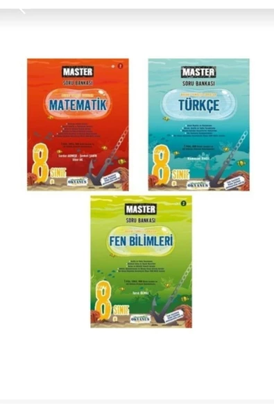 Okyanus Master 8 Sınıf Yeni Baskı Soru Bankası Set 3 Kitap