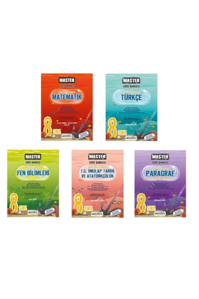 Okyanus 8. Sınıf Master Tüm Dersler Soru Bankası Seti 5 Kitap