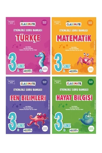 Okyanus Yayıncılık 3. Sınıf Classmate Soru Bankası Seti