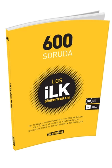 Hızyayınları 600 Soruda Lgs Ilk Dönem Tekrarı