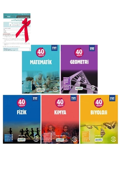 2024 TYT 40 Seans Sayısal Bölüm Konu Özetli Soru Bankası 5 Kitap Set Okyanus