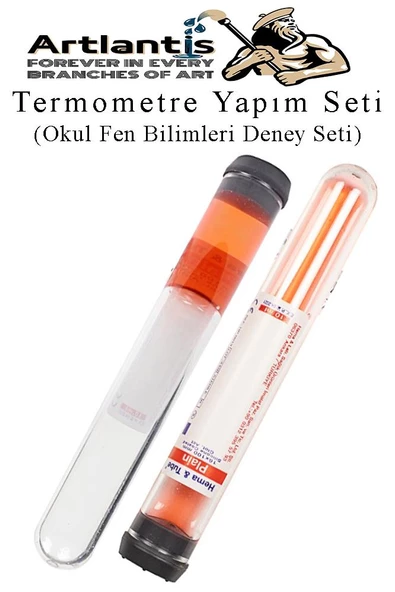 Termometre Deney Seti 1 Paket Termometre Yapım Seti Okul Fen Bilimleri Deney Seti Termo Metre - 2