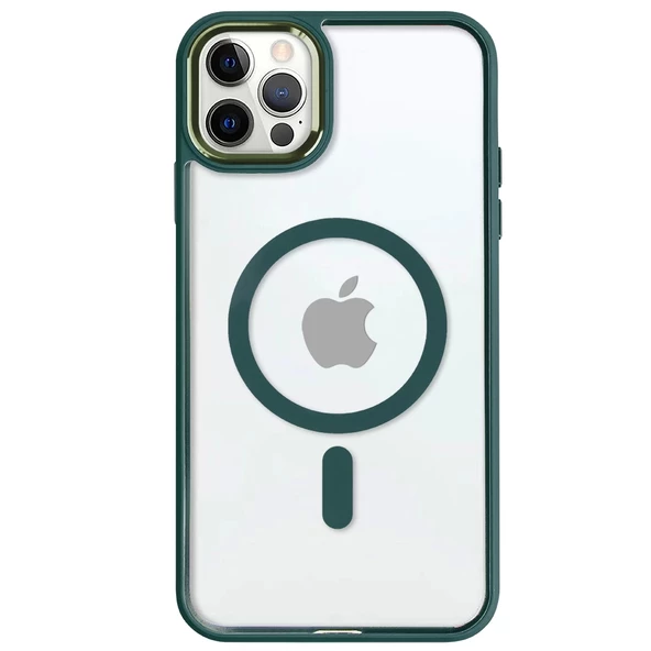İphone 12 Pro Max Kılıf Magsafe Colors Yeşil ürün görseli