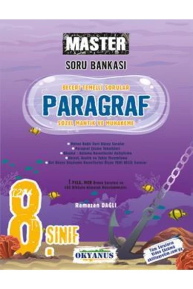 Okyanus Yayınları 8. Sınıf Master Paragraf Soru Bankası - 1