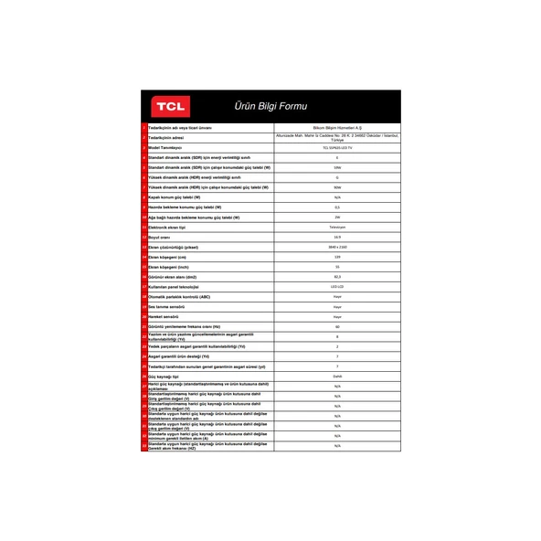 TCL 55P635 55" 140 Ekran Uydu Alıcılı 4K Ultra HD Google LED TV - 8