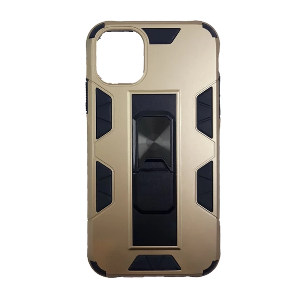 İphone 11 Pro Max Kılıf Standlı Yüzüklü Batch Gold ürün görseli