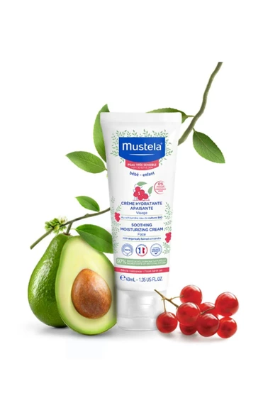 Mustela Soothing Moisturizing Cream 40ml - Yatıştırıcı Yüz Kremi