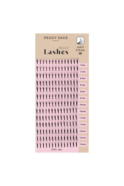peggy sage Rus hacimli takma kirpikler 4D-D 0.10 / 7-8-9-10-11-12-13mm ürün görseli 1