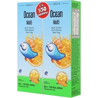 OCEAN MULTİ BALIK YAĞI 2 Lİ