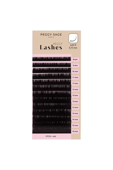 peggy sage Takma Kirpik- D 0.15- 8-9-10-11-12-13-14-15-16 mm - 2