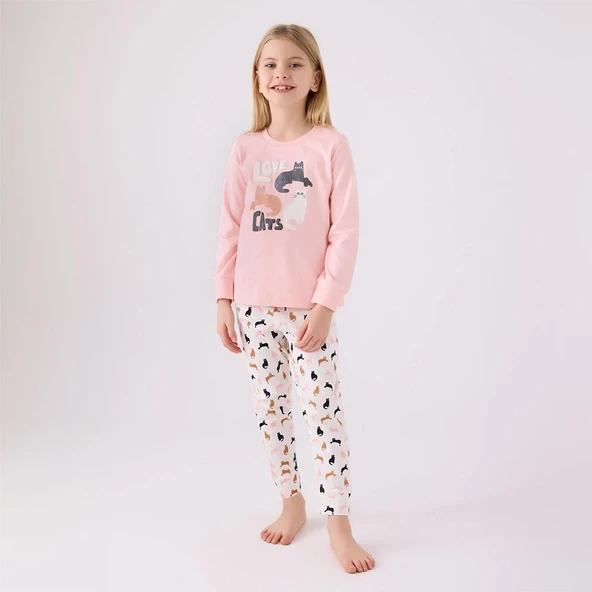 Arnetta AR3057C Kız Çocuk Kışlık Pijama Takımı