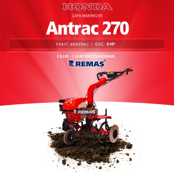 Honda Antrac GX270 Şanzımanlı 9 HP Benzinli Çapa Makinesi - 2