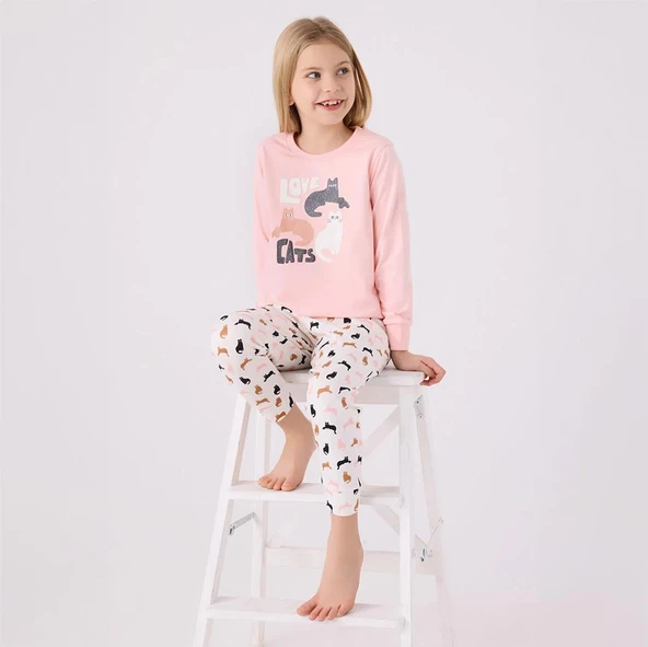 Arnetta AR3057C Kız Çocuk Kışlık Pijama Takımı - 3