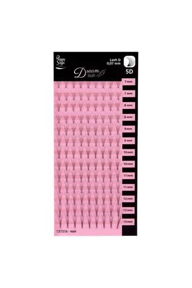 peggy sage Rus hacimli takma kirpikler 5D-D 0.07 / 7-8-9-10-11-12-13mm - Resim 2