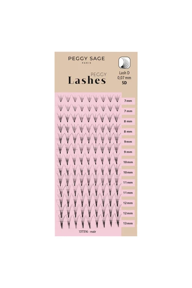 peggy sage Rus hacimli takma kirpikler 5D-D 0.07 / 7-8-9-10-11-12-13mm ürün görseli 1